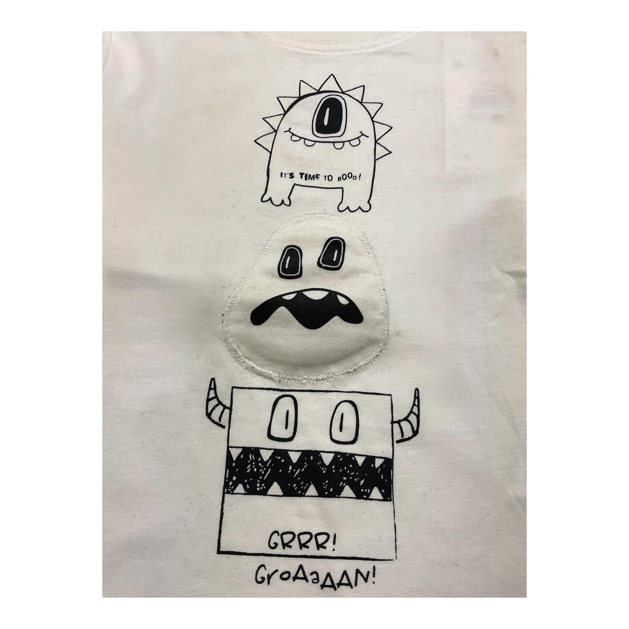 LOSAN shirt girocollo tinta unita con stampa Bianco per Bambino 51032169017018 BIANCO LOSAN 