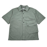 C.P. Company Camicia Mezza Manica Tinta Unita per Bambino CUC00C VERDE C.P. COMPANY 