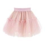 Monnalisa Gonna Tinta Unita con Tulle per Bambina 17EGONX ROSA MONNALISA 