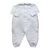 La Sartoria Dei Piccoli Tutina Bicolore con Tulle per Neonata LT008 BIANCO/ROSA LA SARTORIA DEI PICCOLI 