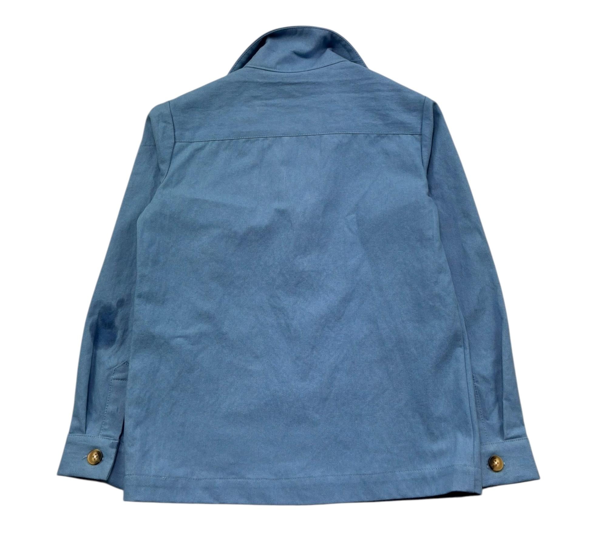 Trussardi Camicia Manica Lunga Tinta Unita per Bambino TBP26035CA AZZURRO TRUSSARDI 