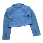 Petit Posh Giacca Crop Tinta Unita per Bambina GFBS25030GC AZZURRO POLVERE PETIT POSH 