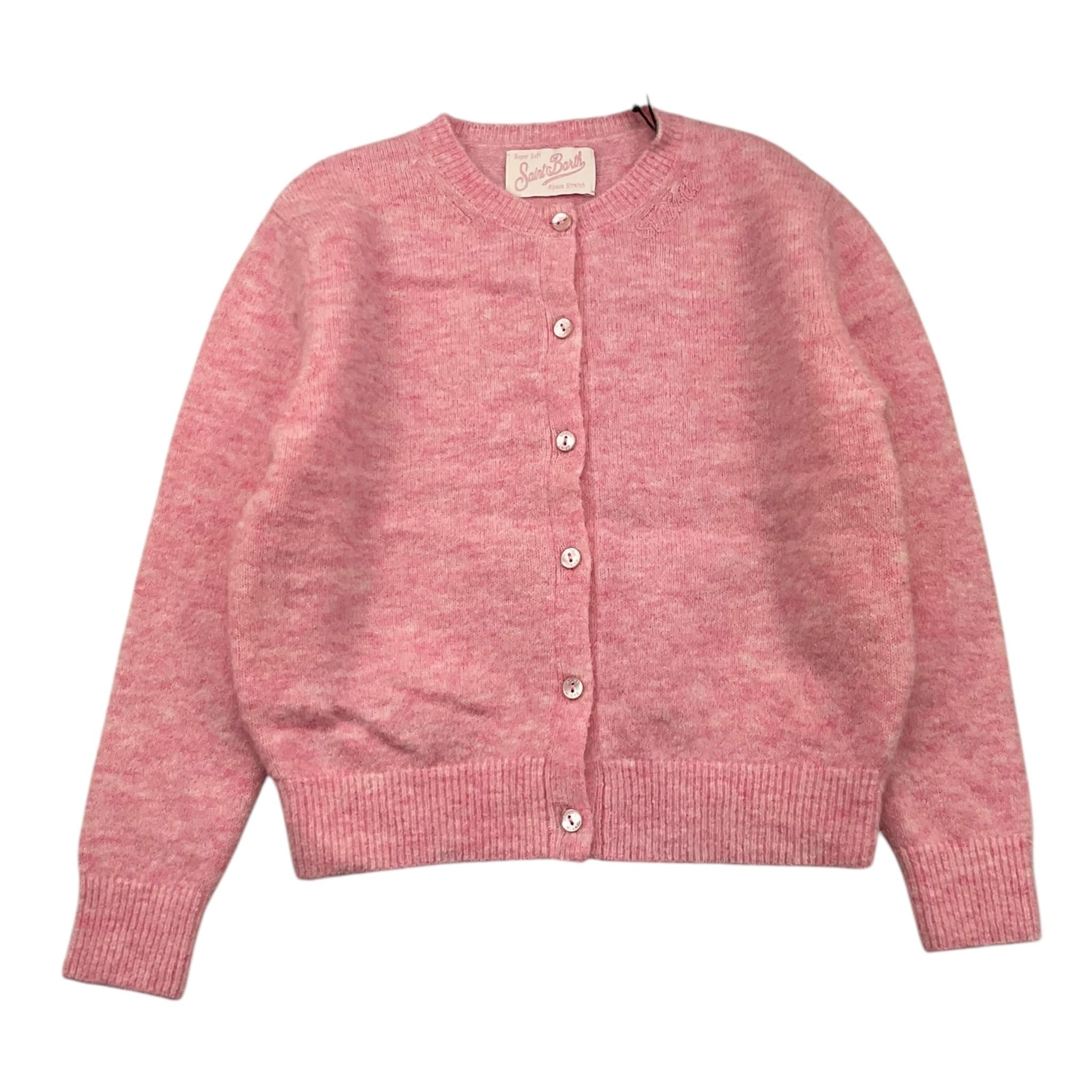 SAINT BARTH cardigan tinta unita con bottoni Rosa per Bambina EYL002 ROSA SAINT BARTH 