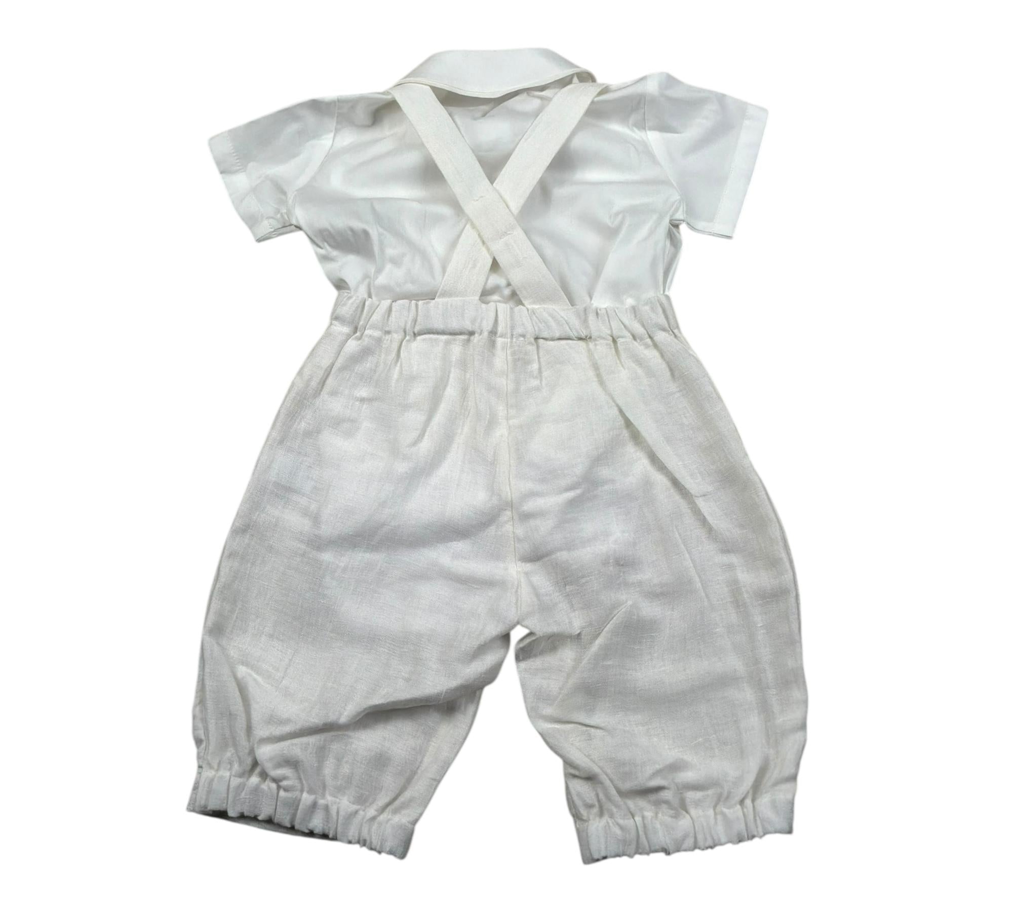 Il Gufo Completo 2 Pezzi Camicie-Salopette per Neonato PATDP521L0014 PANNA IL GUFO 