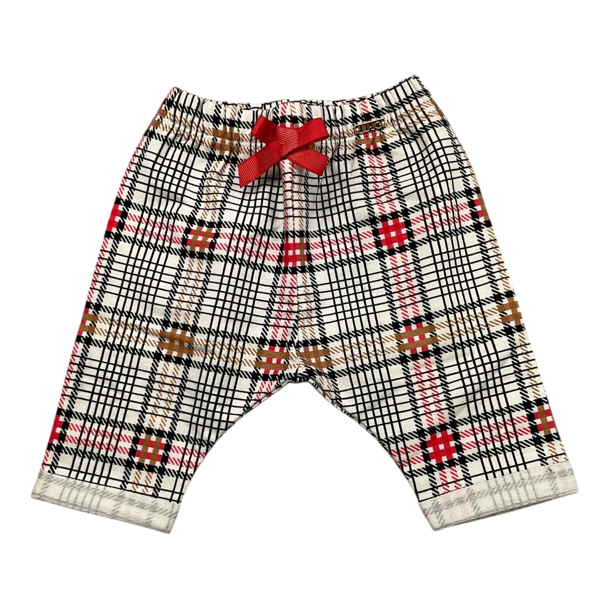 LIU JO pantalone tinta unita con fantasia a righe Bianco per Neonata KF2094 BIANCO LIU JO 