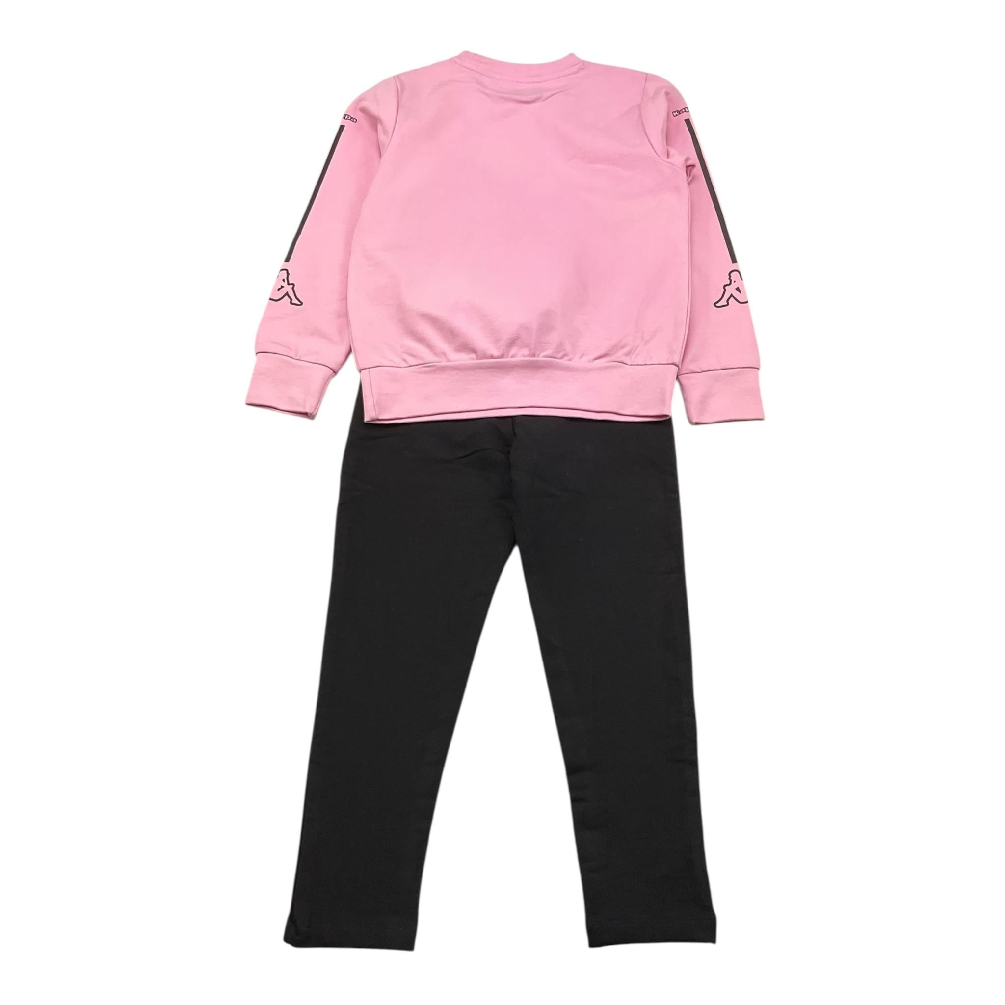 KAPPA completo 2pz bicolore shirt-leggins Rosa/nero per Bambina 8061T0029 ROSA/NERO KAPPA 