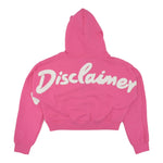 Disclaimer Felpa Chiusa con Cappuccio Tinta Unita con Logo per Bambina 25EDK58515 FUXIA DISCLAIMER 