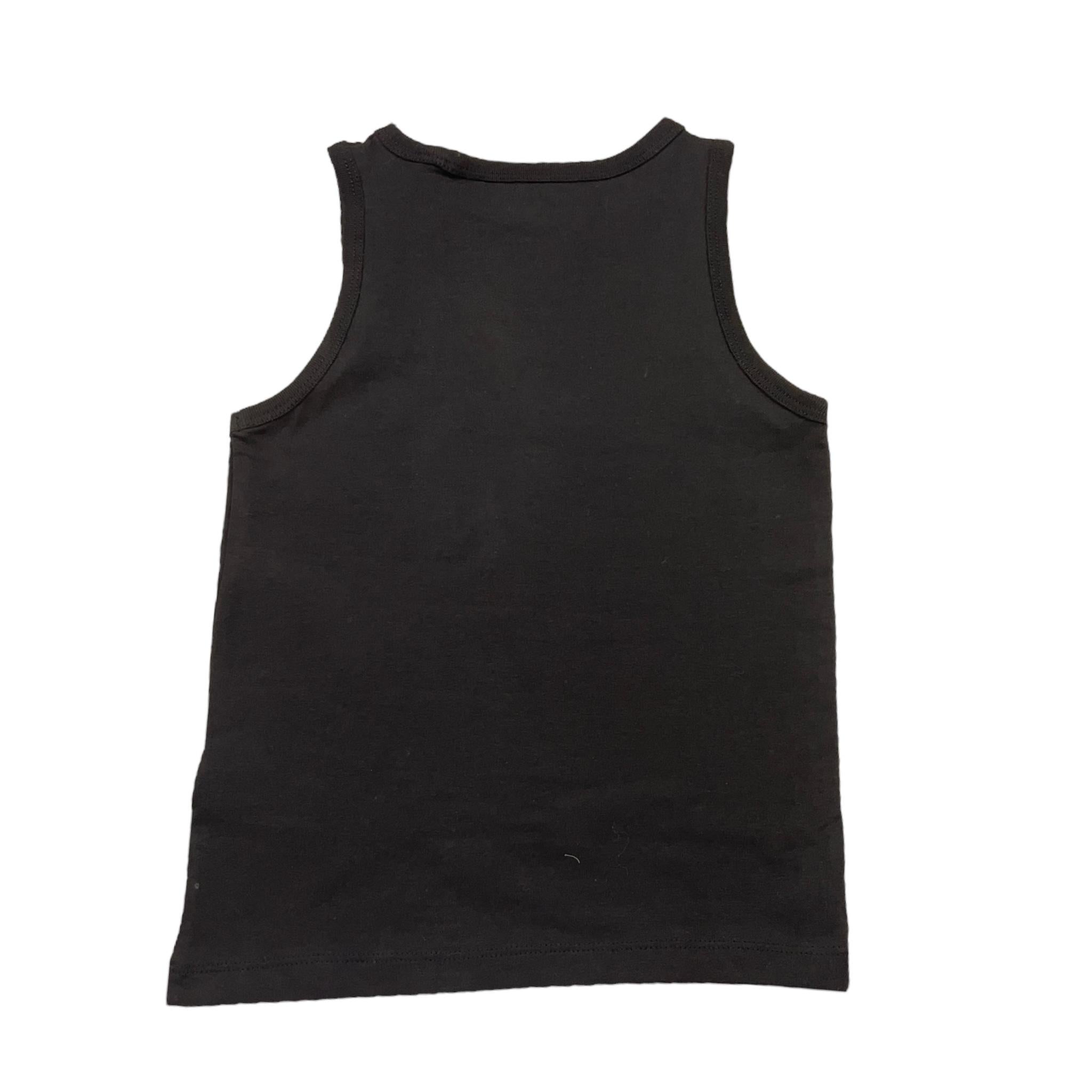 Calvin Klein Canotta Tinta Unita con Logo per Bambina IG0IG02435 NERO CALVIN KLEIN 