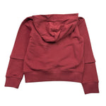 K-WAY felpa tinta unita con cappuccio e stampa Bordeaux per Bambino L41325W BORDEAUX K-WAY 