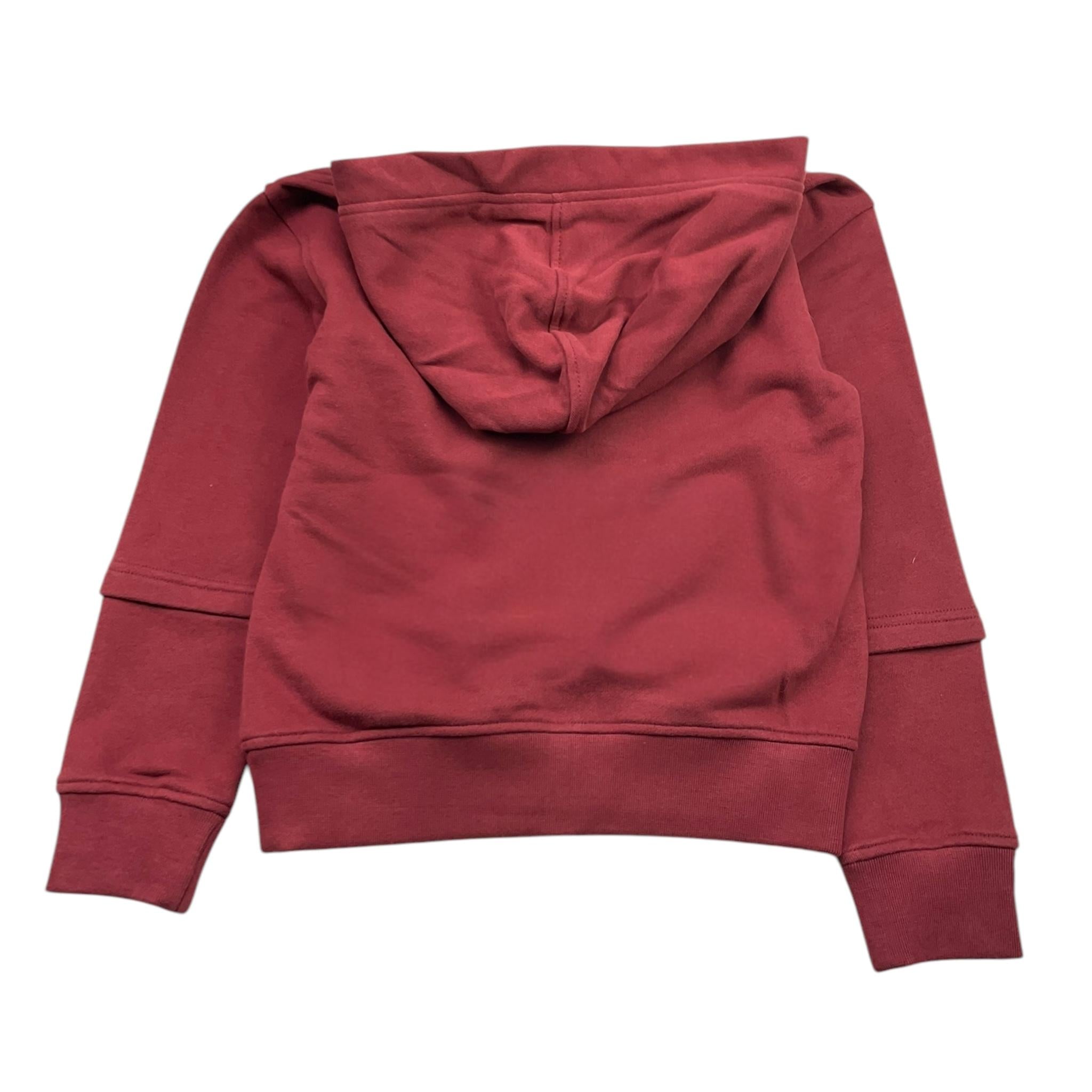 K-WAY felpa tinta unita con cappuccio e stampa Bordeaux per Bambino L41325W BORDEAUX K-WAY 