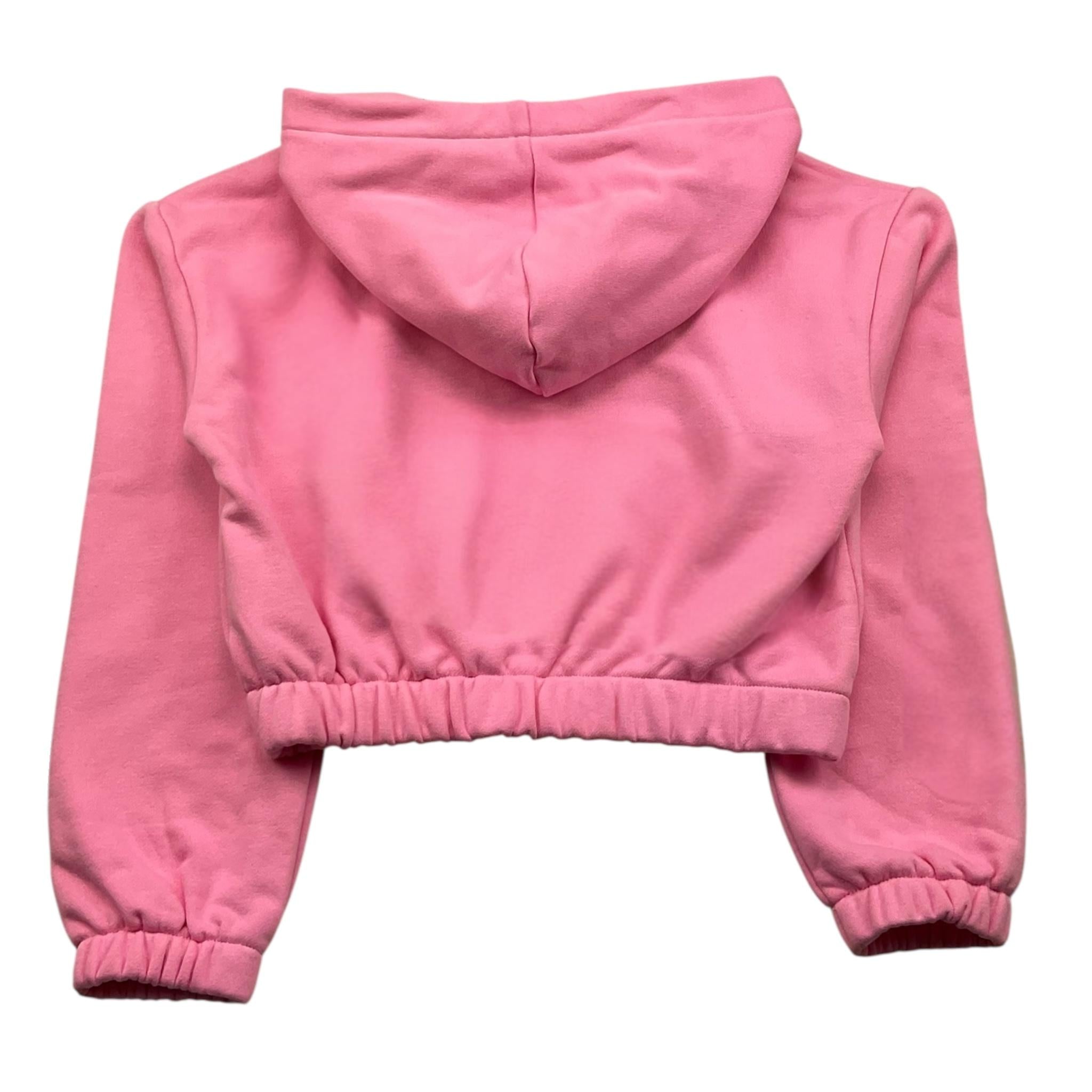RELISH felpa chiusa con cappuccio tinta unita con brillantini Rosa per Bambina RGA2401033013 ROSA RELISH 