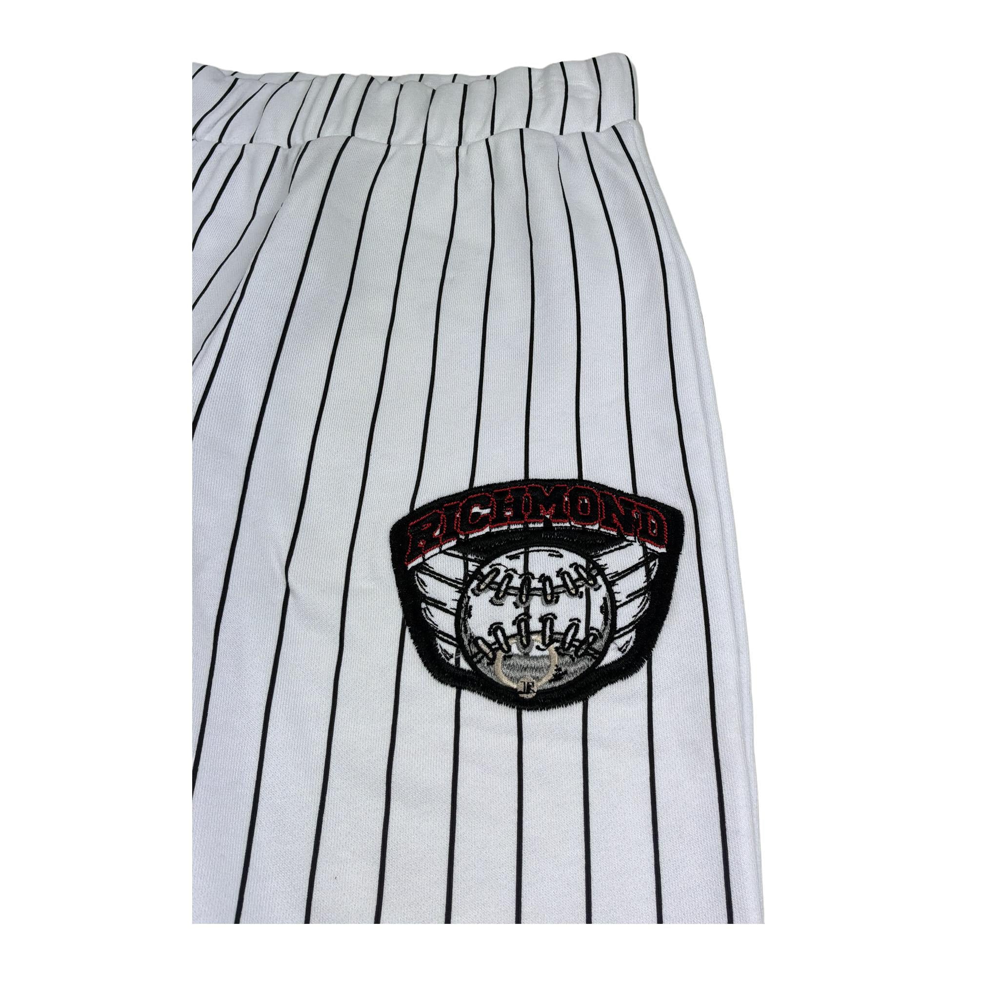 John Richmond Pantalone Tinta Unita Fantasia A Righe per Bambino RBP26146PA BIANCO JOHN RICHMOND 