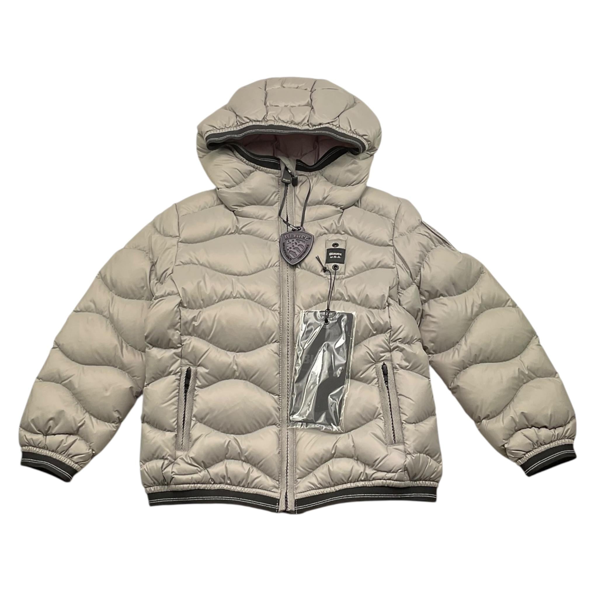 BLAUER giubbino tinta unita con cappuccio Grigio per Bambino 24WBLGC03078 GRIGIO BLAUER 