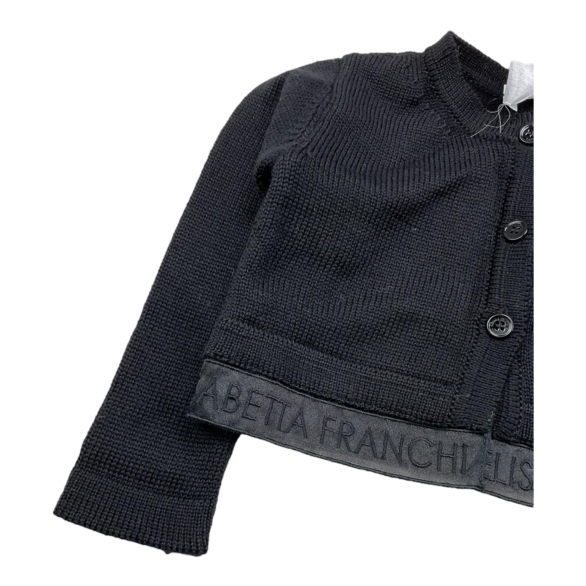 ELISABETTA FRANCHI coprispalle tinta unita  Nero per Neonata EGMA07 NERO ELISABETTA FRANCHI 