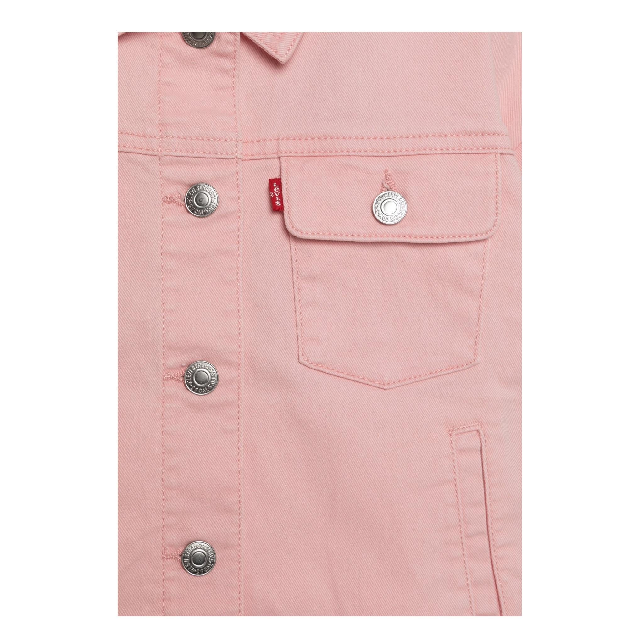 Levi'S Giubbino In Denim tinta unita Rosa per Bambina 4EH045 ROSA LEVI'S 
