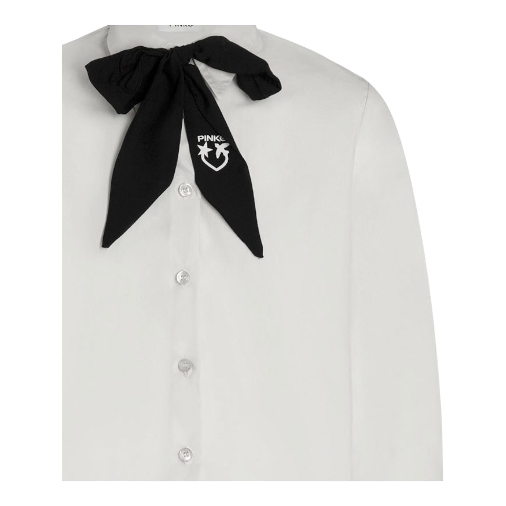 PINKO camicia tinta unita con manica lunga Bianco per Bambina F4PIJGSI090 BIANCO PINKO 