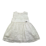 Alice Pi Einfarbiges ärmelloses Kleid mit weißer Stickerei für Baby Mädchen