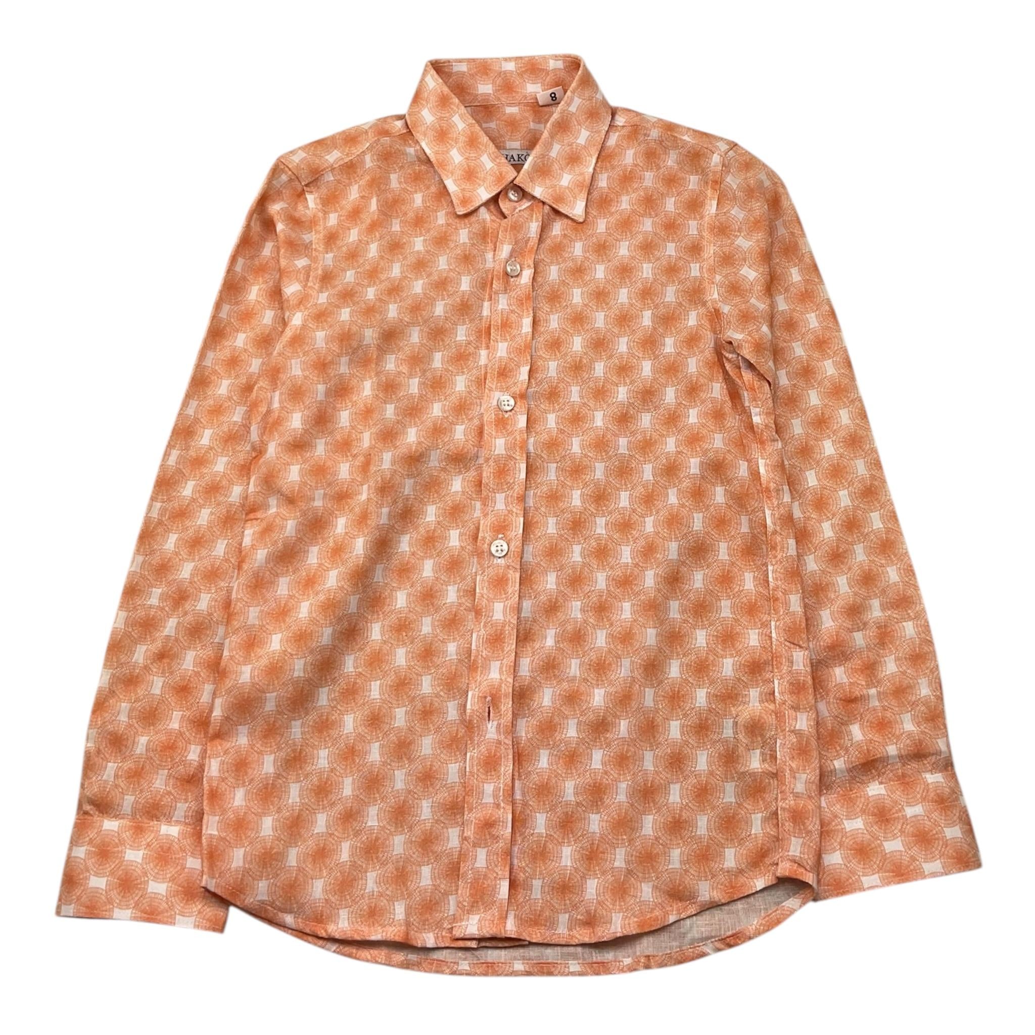 Shako' Camicia Manica Lunga Tinta Unita Stampa Fantasia per Neonato CSK1327JN ARANCIONE SHAKO' 