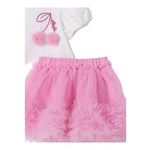 Liu Jo Completo 2 Pezzi T-Shirt-Gonna per Neonata HA5033X BIANCO/ROSA LIU JO 