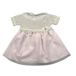 Paz Rodriguez Set Abito Tinta Unita Mezza Manica per Neonata 004122622 ROSA PAZ RODRIGUEZ 