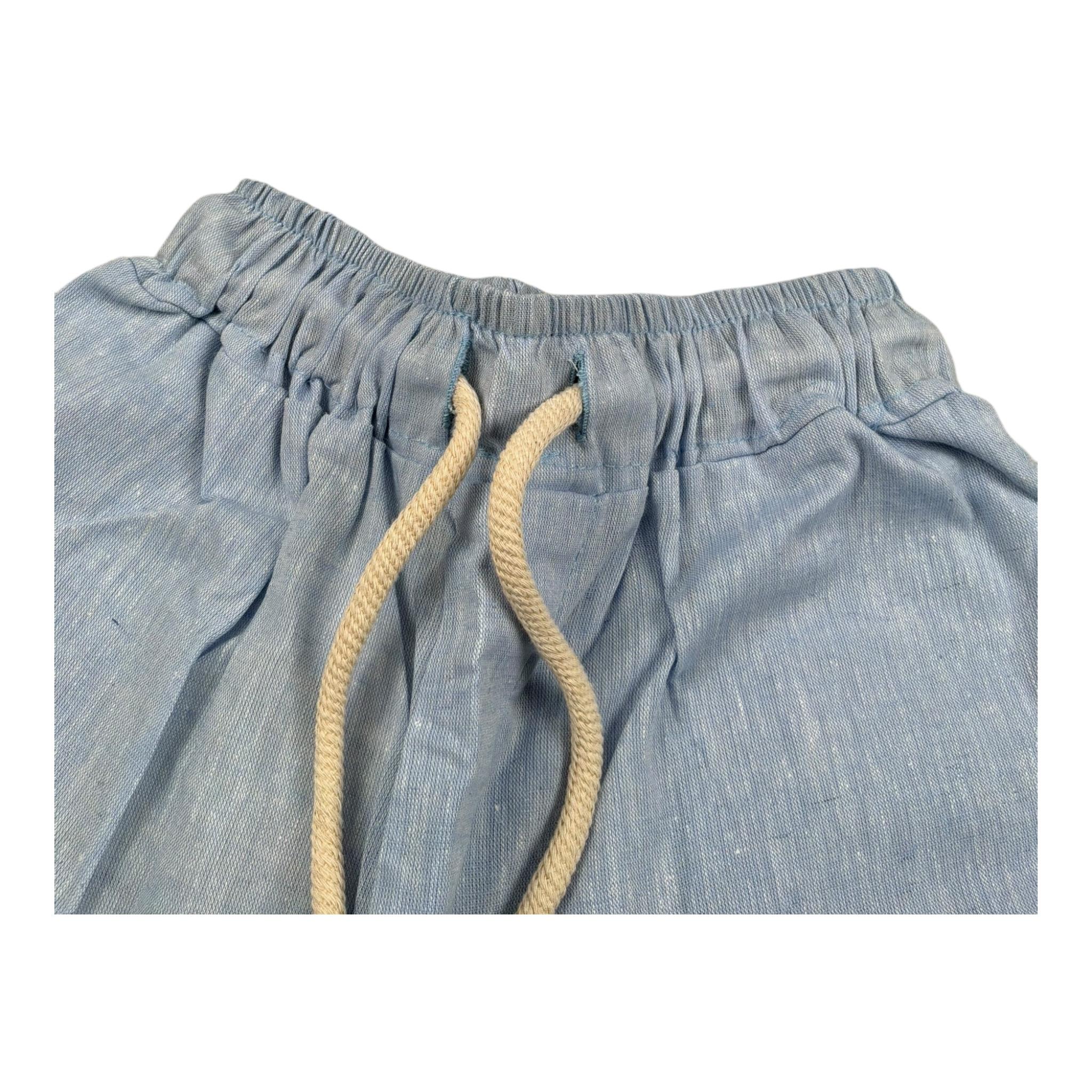 Louis Dieudonne' Bermuda Tinta Unita con Elastico In Vita per Bambino LINO AZZURRO LOUIS DIEUDONNE' 