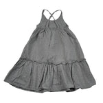 Petit Indi Abito Tinta Unita A Bretelle per Neonata SS25BK651 GRIGIO PETIT INDI 