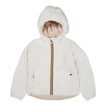 K-WAY giubbino reversibile con zip e cappuccio bicolore Bianco/rosa per Bambina K5123QW BIANCO/ROSA K-WAY 
