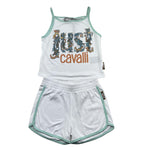 Just Cavalli Completo 2 Pezzi Top-Short per Bambina JGP26141CJ BIANCO JUST CAVALLI 