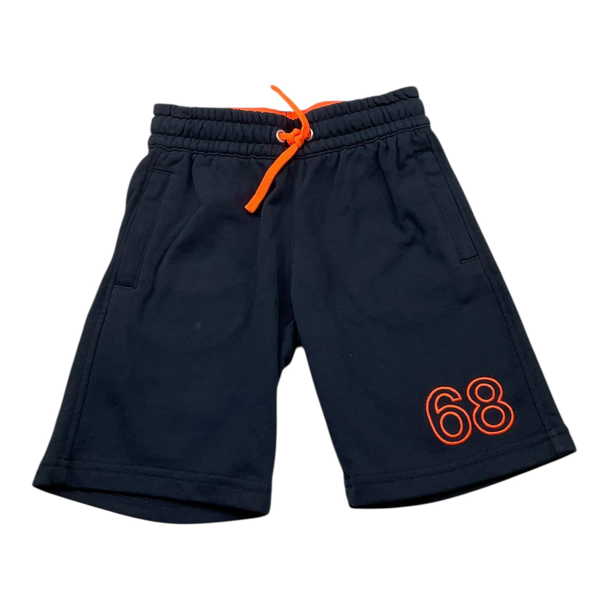 Sun68 Bermuda Tuta Tinta Unita con Logo per Bambino F35340K BLU SUN68 