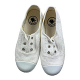 Chipie Sneakers Ricamata Con Suola In Gomma Bianco Per Bambina