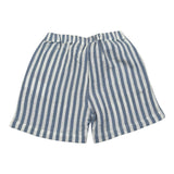 Petit Indi Bermuda Fantasia A Righe Bicolore per Neonato SS25BK7938N AZZURRO PETIT INDI 