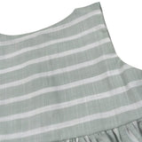 Babyvip Abito Tinta Unita con Fantasia A Righe per Neonata T1352 VERDE BABYVIP 