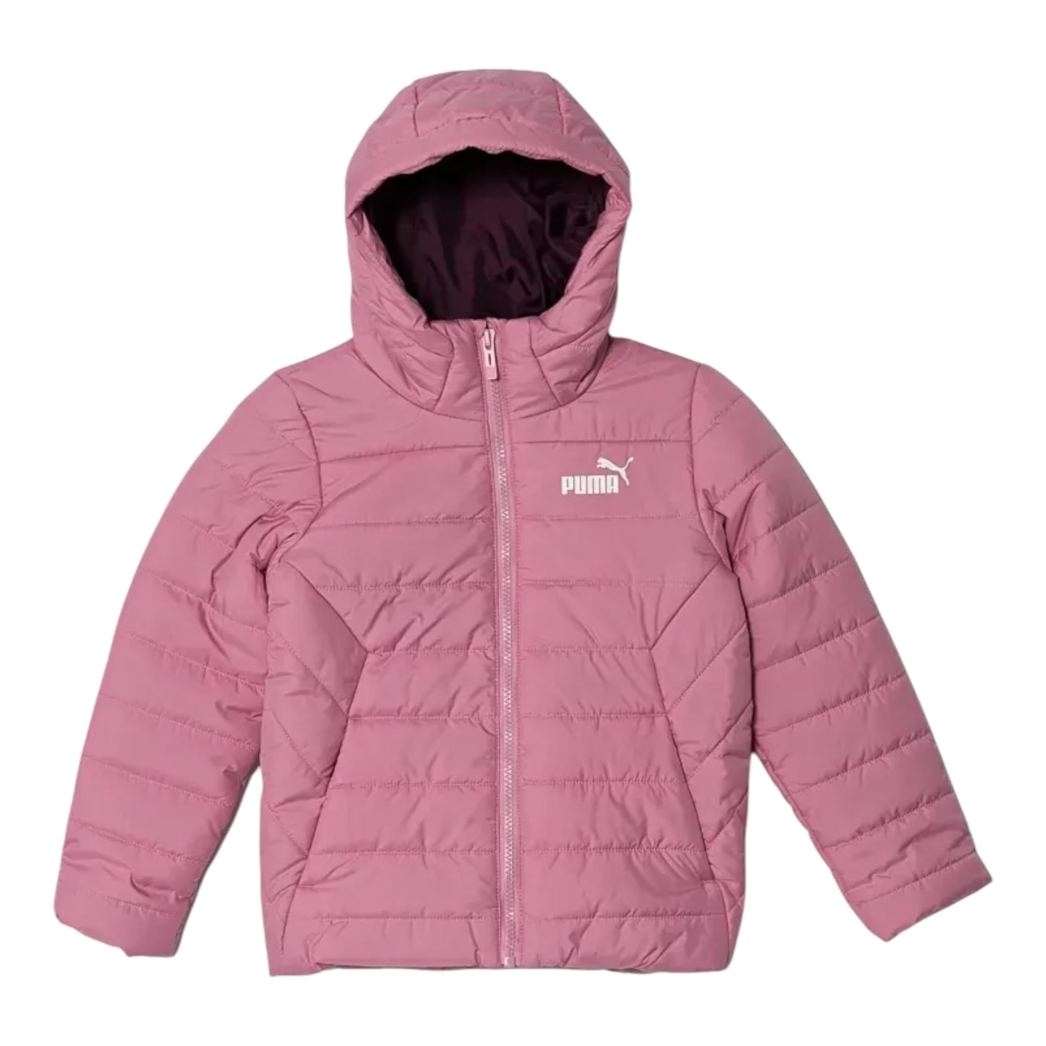 PUMA giubbino tinta unita con cappuccio Rosa per Bambina 670559 ROSA PUMA 