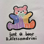 Daniele Alessandrini T-Shirt Girocollo Tinta Unita con Stampa per Bambino 1296M00261 BIANCO DANIELE ALESSANDRINI 