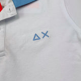 Sun68 Polo Mezza Manica Tinta Unita per Bambino CPA35316 BIANCO SUN68 