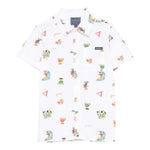 Guess Camicia Mezza Manica Tinta Unita con Stampa per Bambino N5GH05WBHQ1 BIANCO GUESS 