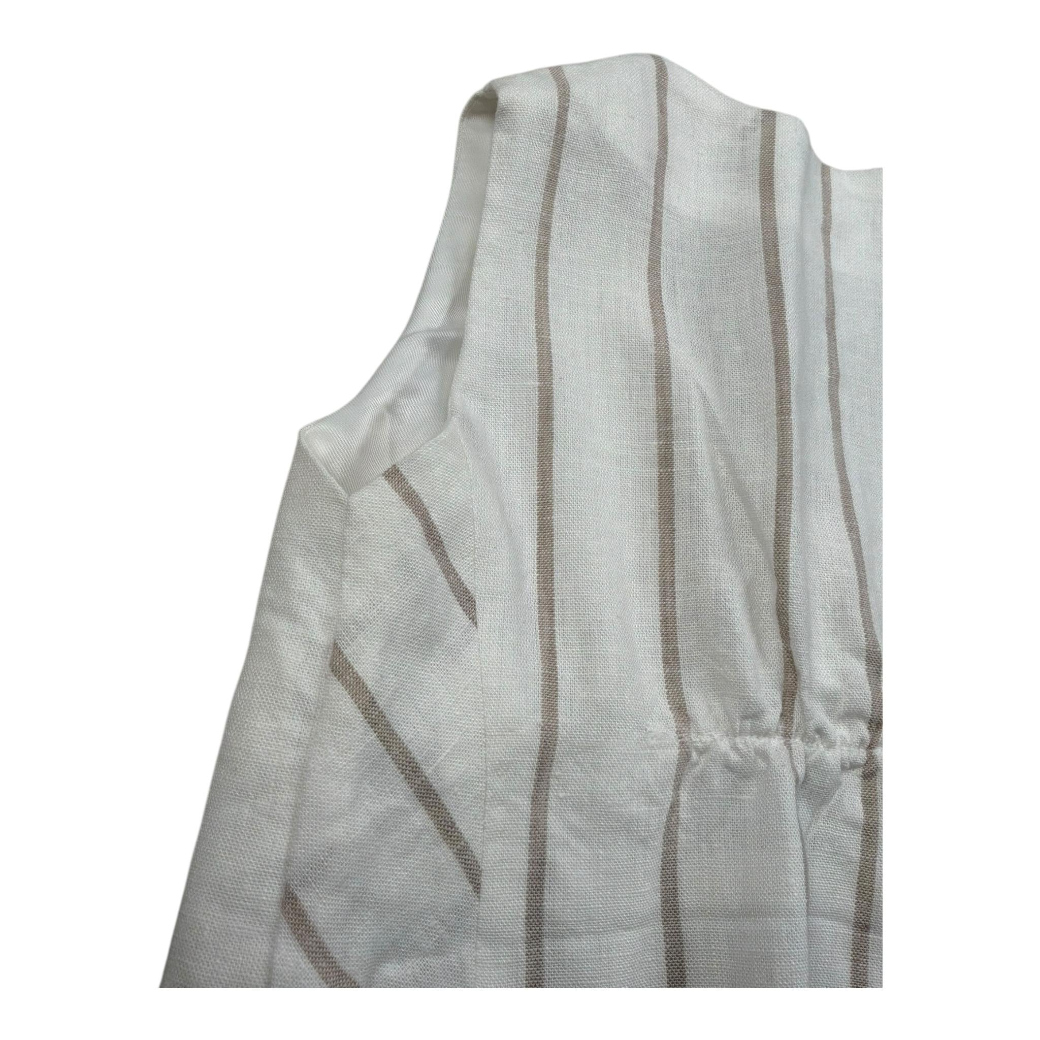 Gugu Gaga Gilet Tinta Unita Fantasia A Righe per Neonato GM3002T PANNA GUGU GAGA 