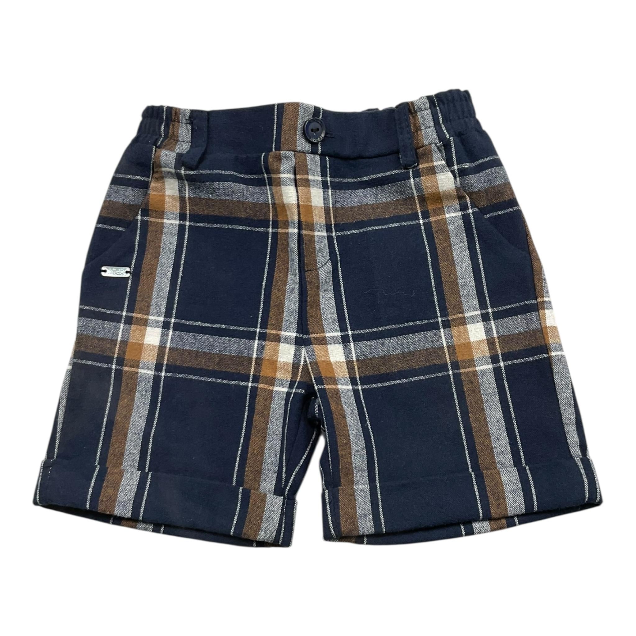 LE BEBE' bermuda tinta unita fantasia a quadri Blu per Neonato LBB3916 BLU LE BEBE' 