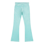Juicy Couture Pantalone Tinta Unita In Velluto con Brillanini per Bambina JBX6501 AZZURRO JUICY COUTURE 