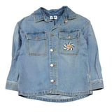 Moschino Camicia In Denim Tinta Unita per Bambino HUC01V BLU MOSCHINO 