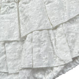 La Stupenderia Coulotte Tinta Unita con Ricami per Neonata TBCU52 BIANCO LA STUPENDERIA 