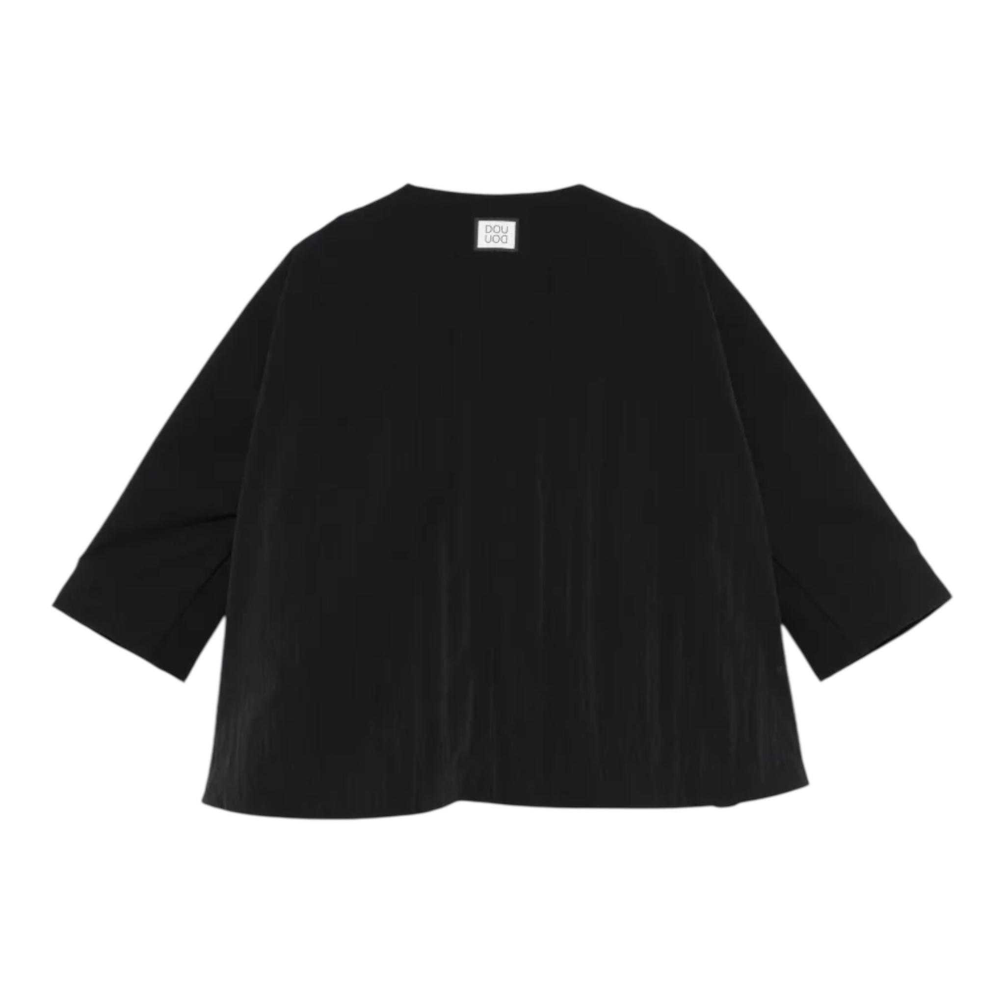 Dou Dou Giacca Tinta Unita con Zip per Bambina DW2A27 NERO DOU DOU 