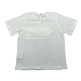 Zhoe & Tobiah T-Shirt Girocollo Tinta Unita con Taschino per Neonato BSE12MN PANNA ZHOE & TOBIAH 