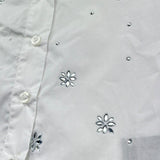 Trussardi Camicia Tinta Unita con Brillantini per Bambina TGP26084CA BIANCO TRUSSARDI 