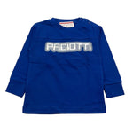 CESARE PACIOTTI shirt girocollo tinta unita con stampa Cobalto per Neonato TSP5301B COBALTO CESARE PACIOTTI 