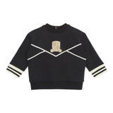 EMPORIO ARMANI felpa girocollo tinta unita con stampa Blu per Bambino 6DHMJ7XJ BLU EMPORIO ARMANI 