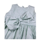 Please Abito Giromanica Tinta Unita per Bambina AB41270G73 VERDE PLEASE 