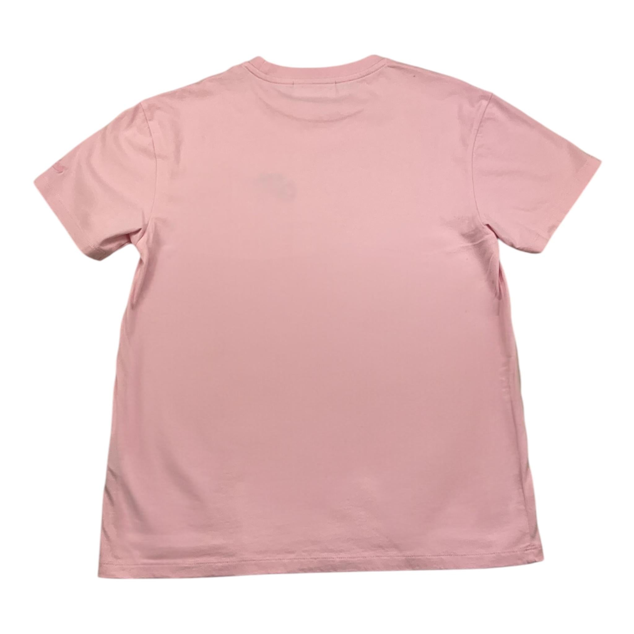 SAINT BARTH t-shirt girocollo tinta unita con stampa Rosa per Bambina SKIYU ROSA SAINT BARTH 
