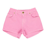 M+E' Short In Denim Tinta Unita con Girovita Regolabile per Neonata UE1704 ROSA M+E' 