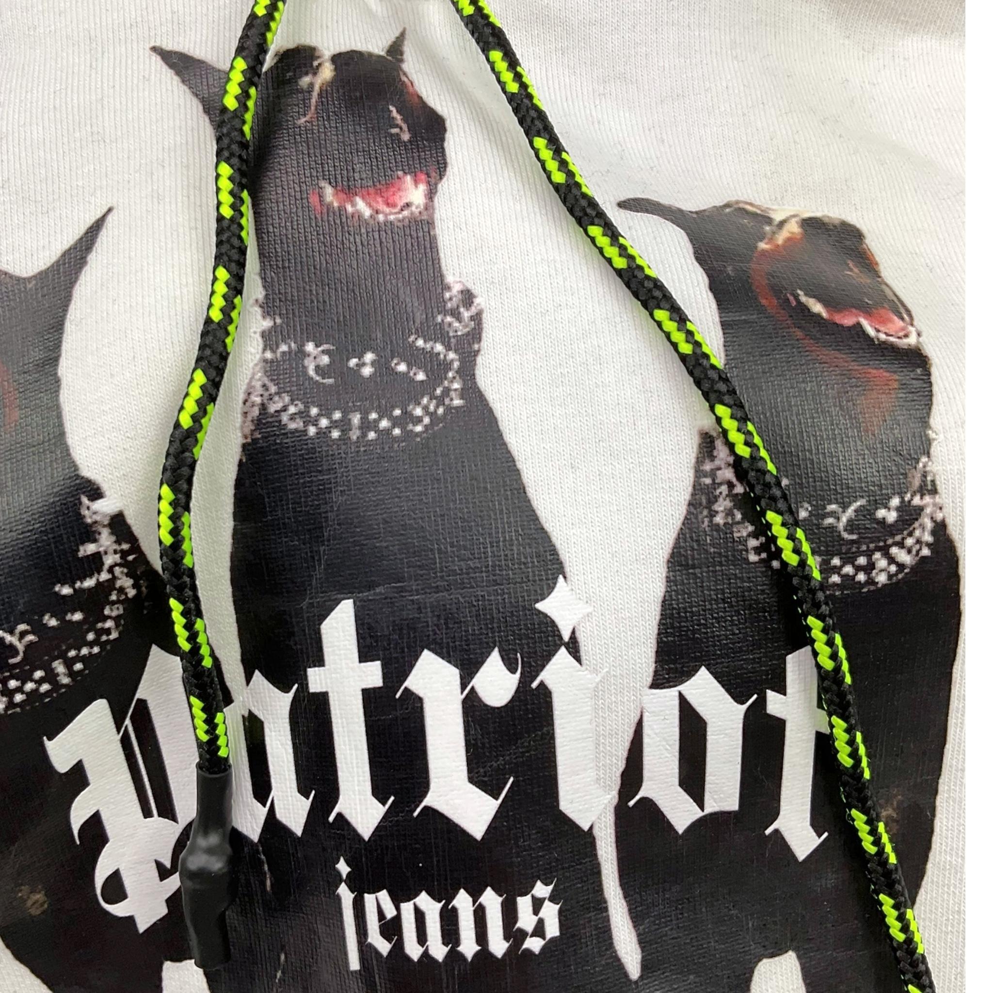 PATRIOT felpa tinta unita con cappuccio e stampa Bianco per Bambino FE0037 BIANCO PATRIOT 